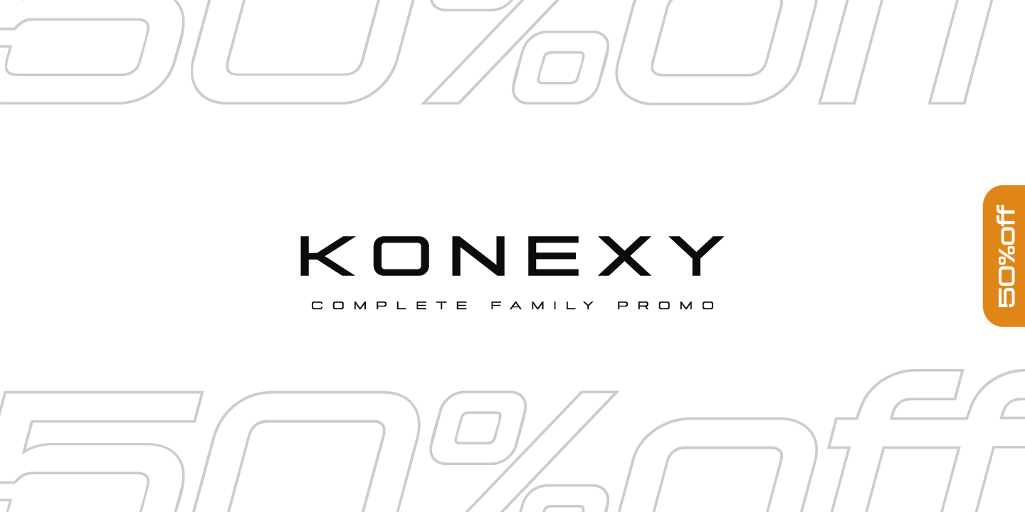 Пример шрифта Konexy #1